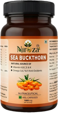 Niroza Sea Buckthorn bottle, 60 veg capsules